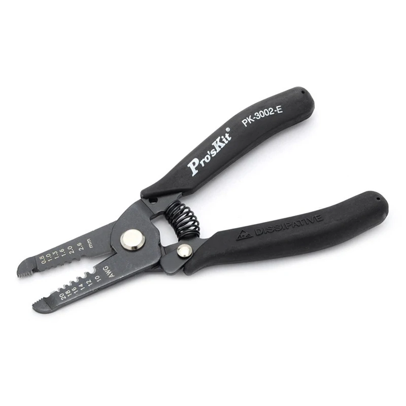 

1PK-3002E Anti static Multi-function electronic wire Stripping pliers With Conductive Handle, Cutter Stripper, Cutting tool