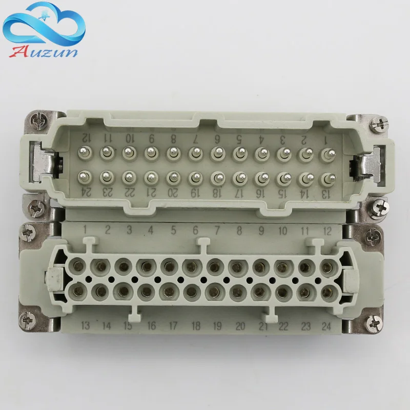 24 core Heavy duty connector HDC-HE-24 The male connector and the female connector 16A500V Aviation plug core