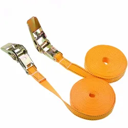 Correias de poliéster para amarração de carga, Segure a catraca segura, amarrar, Cam Buckle Winch Strap, Metal, 2.5cm * 2 m, 900kg, 1PC