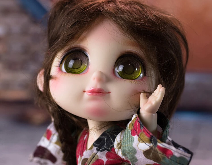 Free shipping . 1/8  BJD Doll Foodie xiaohebao sock Bru