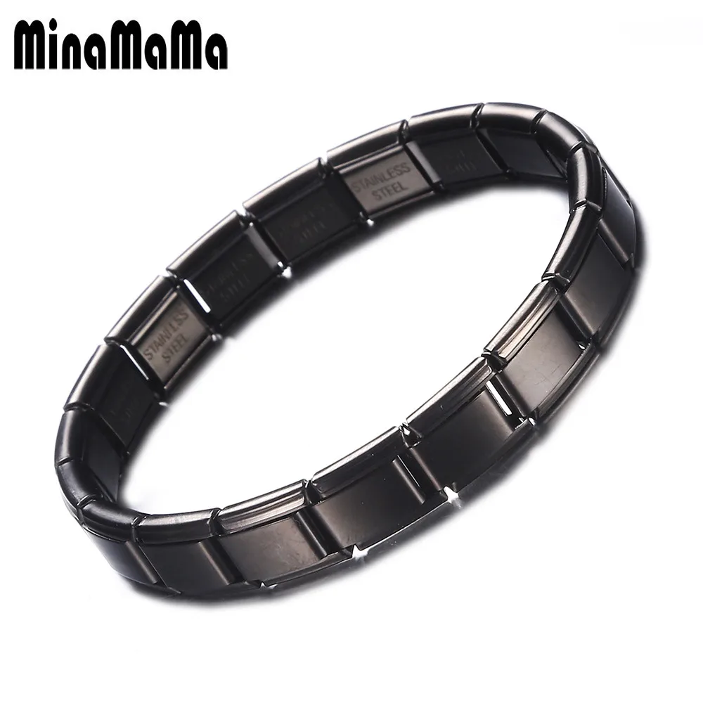 Elastic Link Chain Stainless Steel Bracelet for Men Women Steel Bracelet Simple Jewelry