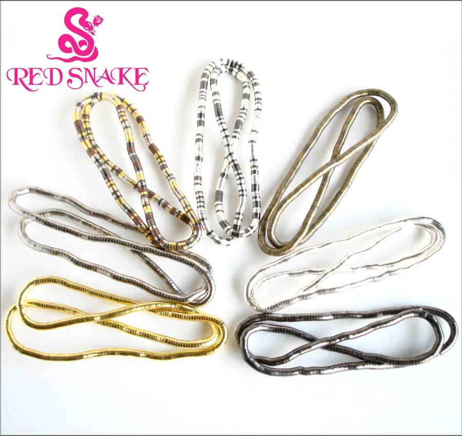 RED SNAKE 24pcs/lot 8mm Thick Classic Bendy Sculptural Necklace Manufacturer Cheap and High Quality / in Multicolor