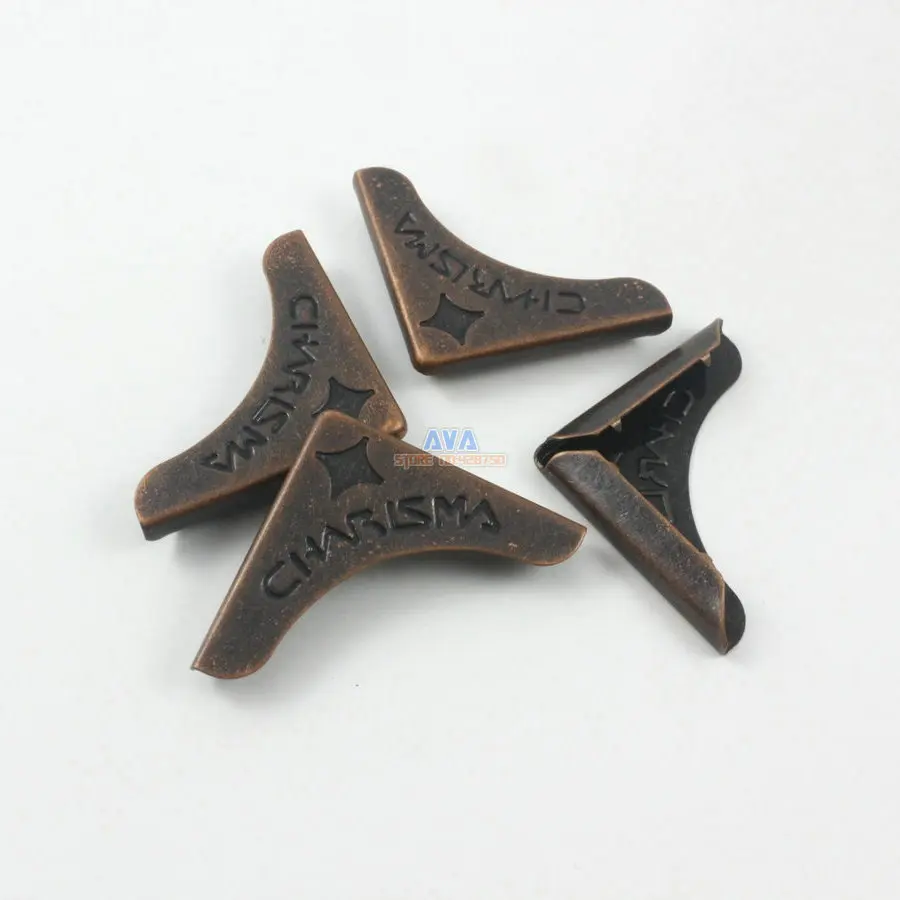 50Pcs Antique Copper Book Corner Bookbinding Corner Clip 32mm