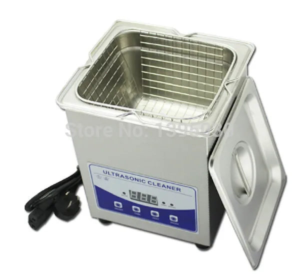 110v/220v  2L digital household ultrasonic cleaner Stainless Steel Ultrasonic Cleanerfor glass Jewely shaver PCB cleaning
