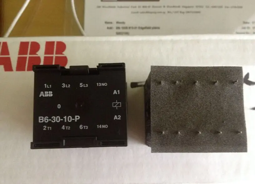 ABB miniature contactor B6-30-10-P, 24-240VAC 1 piece