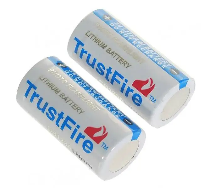 Wholesale 100pcs/lot High Quality TrustFire CR123A 3V 1400mah Lithium Battery CR 123A LED Flashlights Cameras Batteries Cell