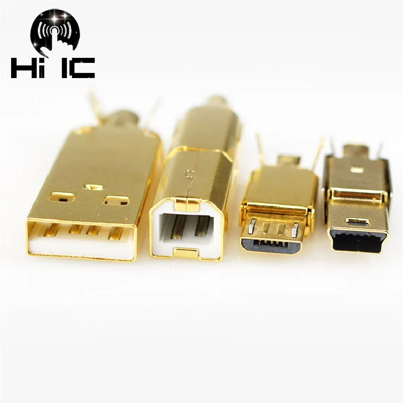 HiFi Audio Gold plated Type A Type B Type C USB A USB B USB 3.0 Mini USB Mico Connector Jack Tail Sockect Connector Port Sockect