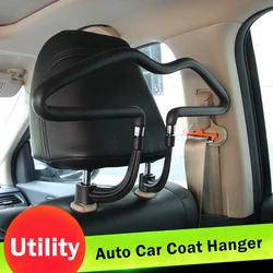 Sujetador y Clip automático para asiento trasero de coche, colgador de abrigo, reposacabezas, ropa, abrigo, chaquetas, soporte para trajes, accesorios interiores