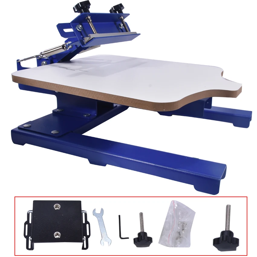 

1pc SPE-11TX one blue color manual screen printing machine clothes printing machine that can print multiple patterns