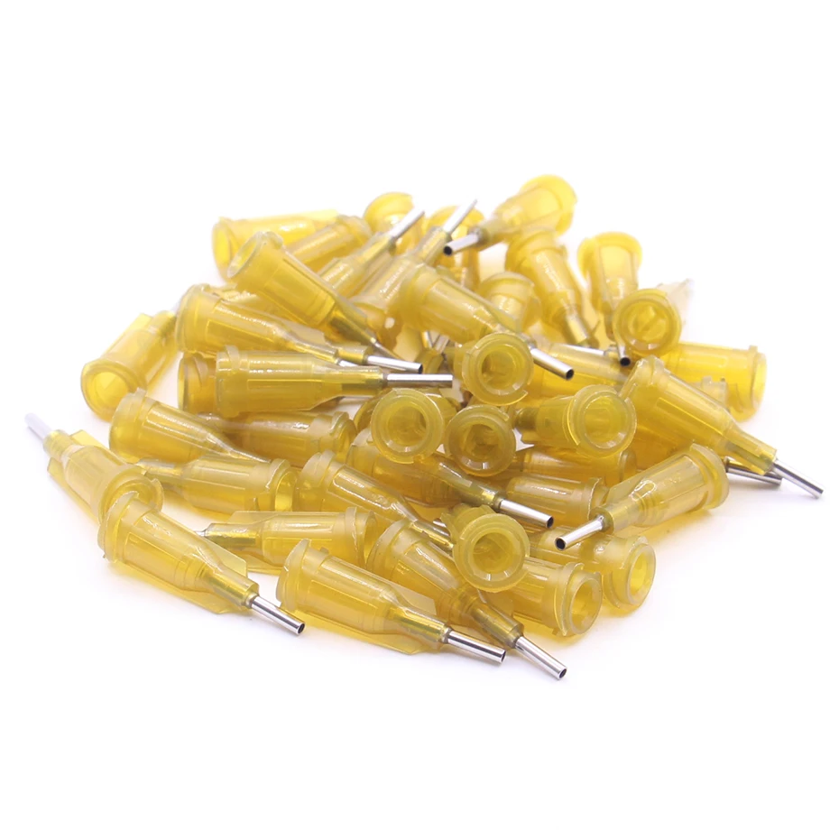 100Pc 17G length 23.5mm Precision passivated S.S. Dispense Tip with PP Safetylok hub, 0.5