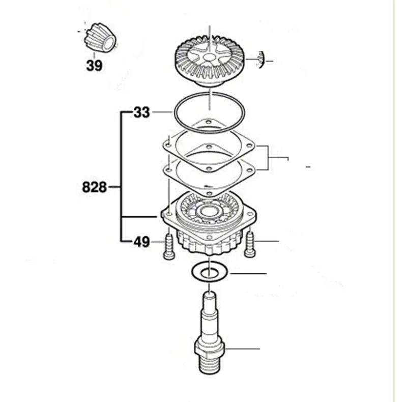 Bearing Flange BLACK Cover Replace for BOSCH 1 619 P02 708 GWS850CE PWS680 PWS1000 PWS650 PWS2000 PWS1500 GWS850CE
