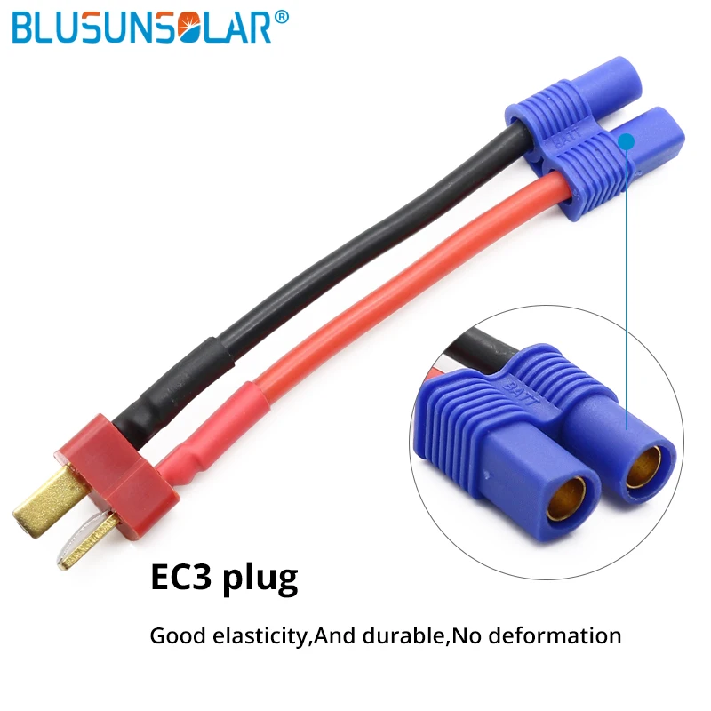 

100pcs/ lot EC3 plug connect T plgu with cable 14AWG,60MM