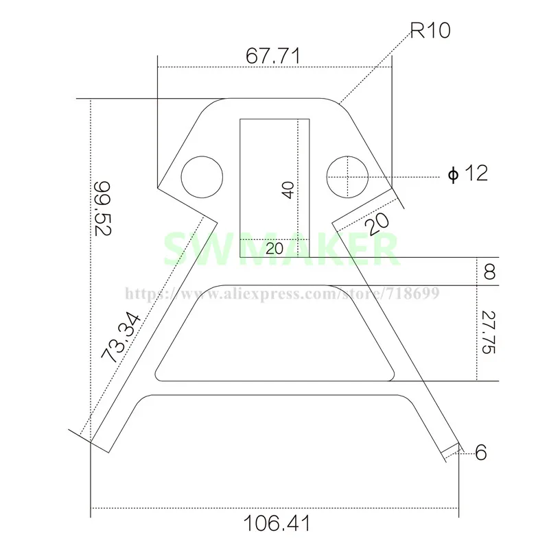 Kossel 2040 알루미늄 합금 델타 앵글 코너 키트 Kossel XL 업데이트 2040 3D 프린터 부품용 Kossel 코너 키트