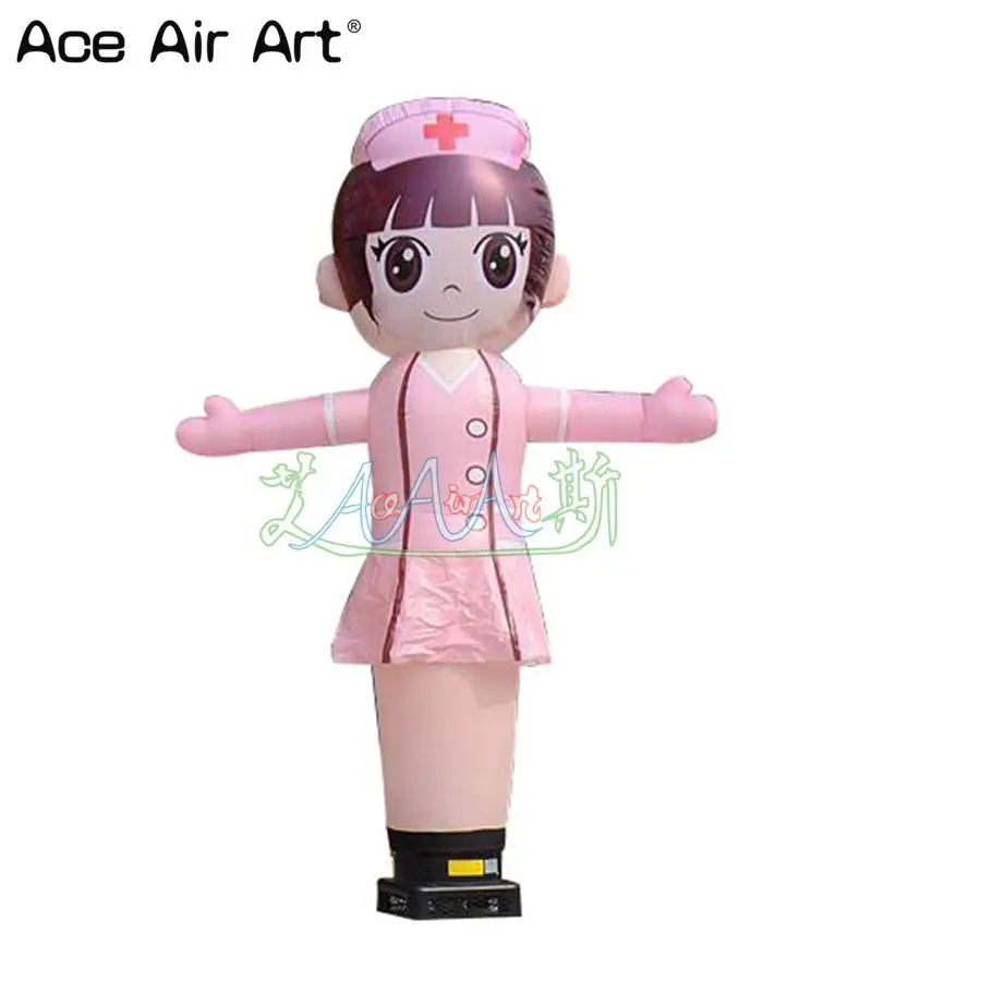 Hot Sale Inflatable Nurse Character Air Dancer Skydancer Nurse for Events