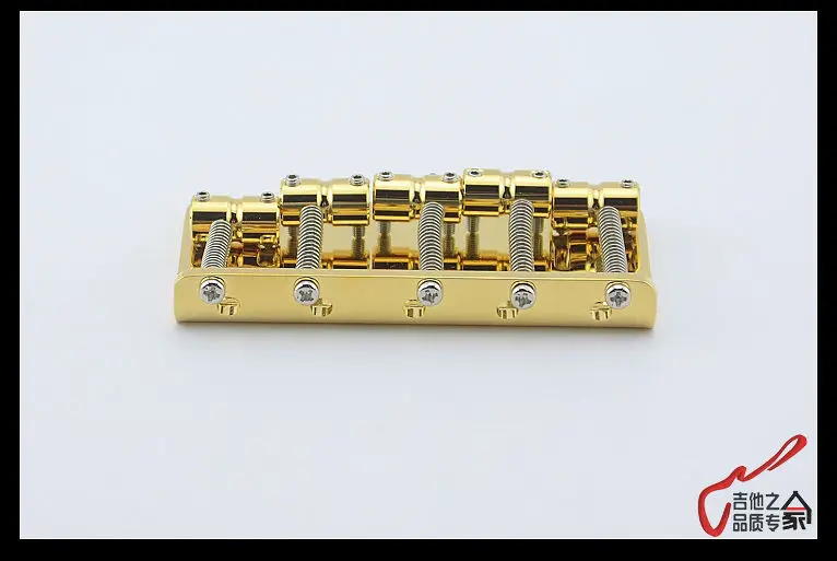 Genuine Original  GOTOH 205B-5  5 Strings Electric Bass Bridge  ( Gold )  Brass Saddle  MADE IN JAPAN