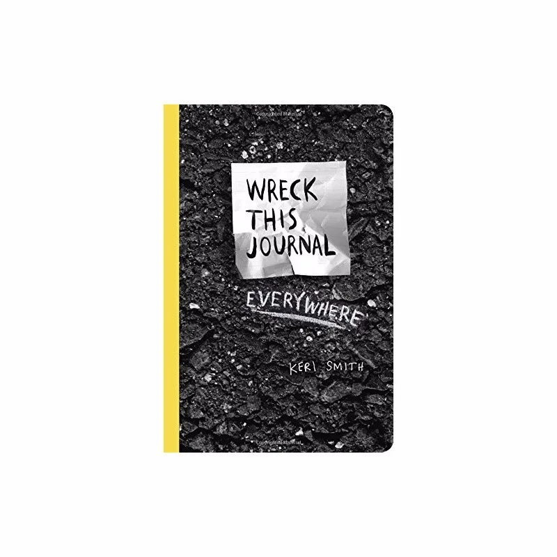 

Wreck This Journal Everywhere By Keri Smith 144 pages English Original Book Wreck This Journal (Black)Expanded ED