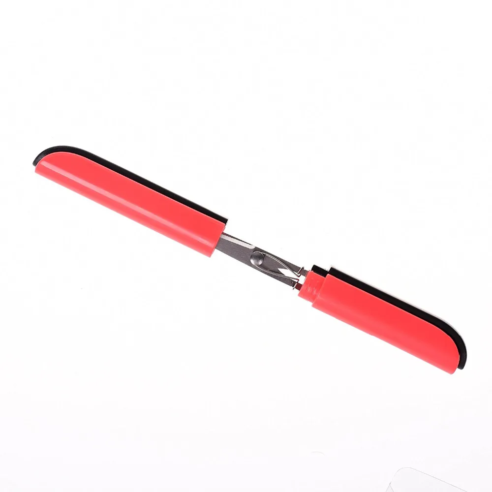 Pack of 2 Random Color Portable Scissors Cutter Travel Sewing Cutting Tool with Cap