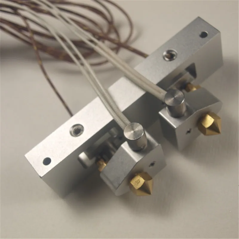 

Replicator 2X Hot End assembly kit dual extruder Replicator 2X Bar Mount Assembly with Stranded Thermocouple