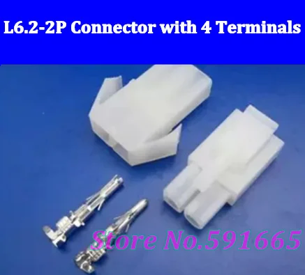 

Cheap connector L6.2 2P male and female /terminals /6.2MM / free shipping