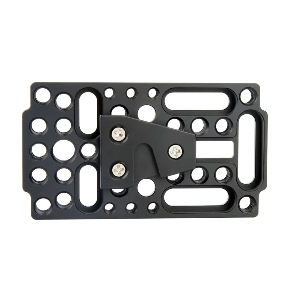 NICEYRIG Switching Cheese Easy Plate Quick Release Plate with V-Lock Male Adapter for Raiblocks, Dovetails(1 set) 1/4 3/8 Holes