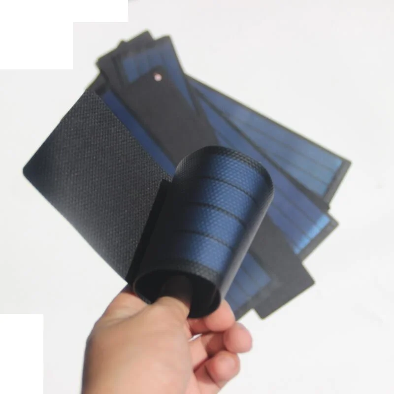 BUHESHUI 2W 6V Flexible Solar Cell Amorphous Silicon Foldable Solar Panel DIY Solar Charger For 3.7v Super Slim Waterproof 10pcs