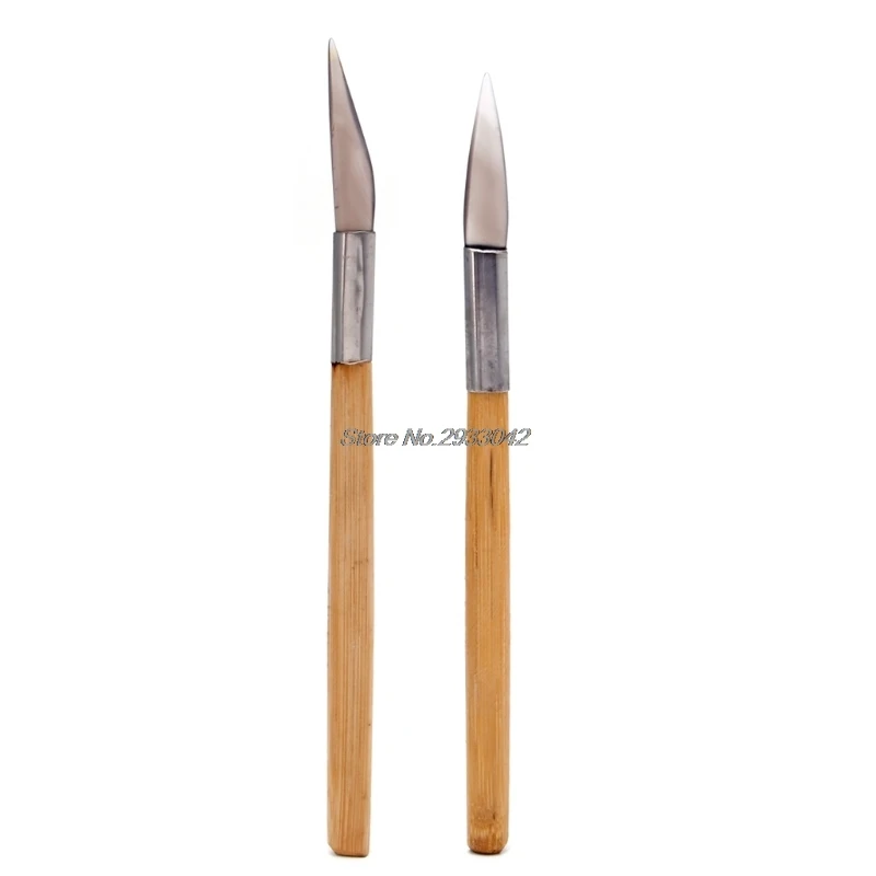 

Free shipping Agate Burnisher Polishing Knife Edge With Bamboo Handle Jewelry Making Tools New -W128