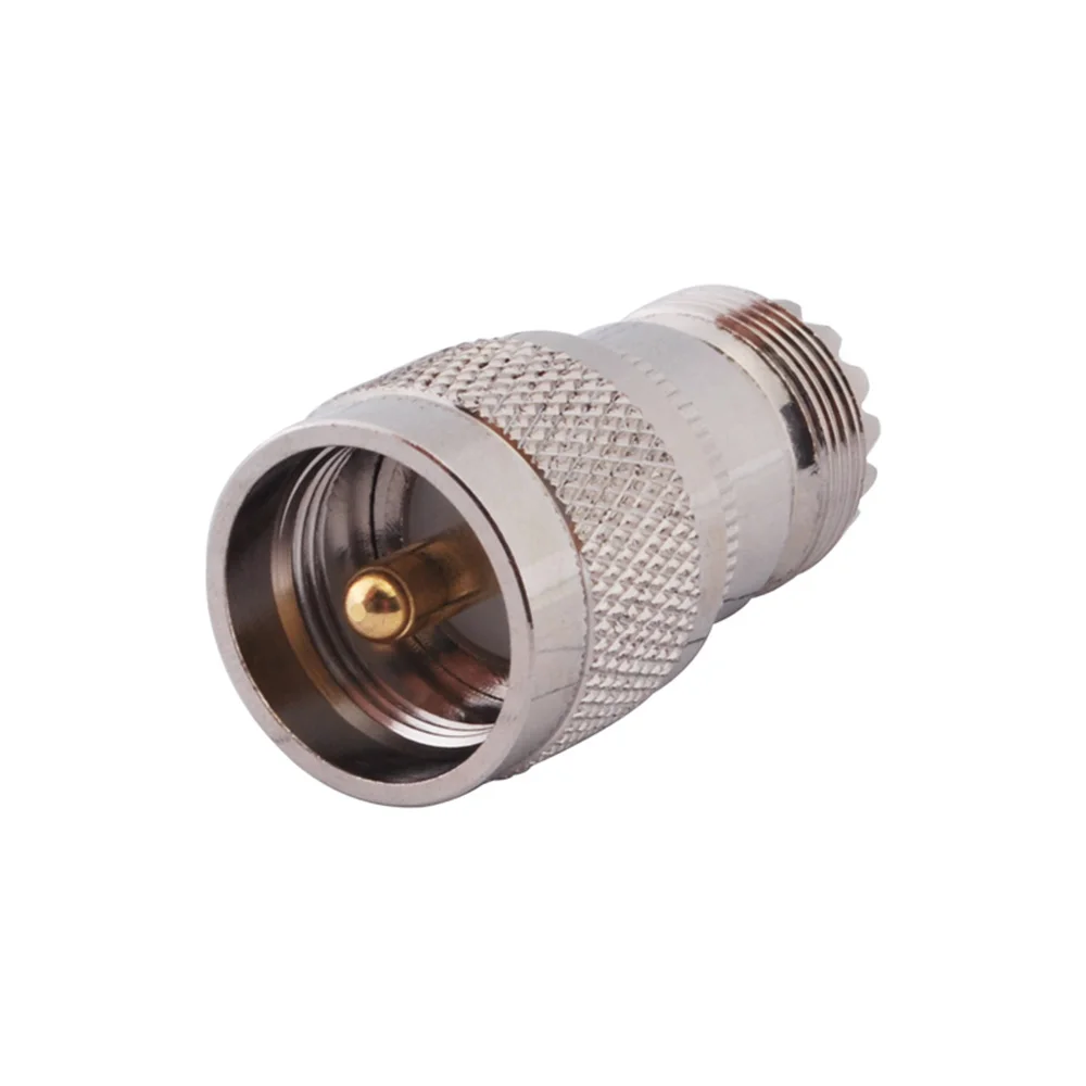 Eightwood UHF Series RF Coaxial Adapter UHF Jack Female to UHF Plug Male Connector Adapter Straight for Ham Radio Antenna 50 Ohm