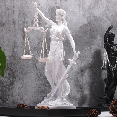 Greek goddess of justice process Home Furnishing retro jewelry ornaments European creative nostalgia statue Retro decoration