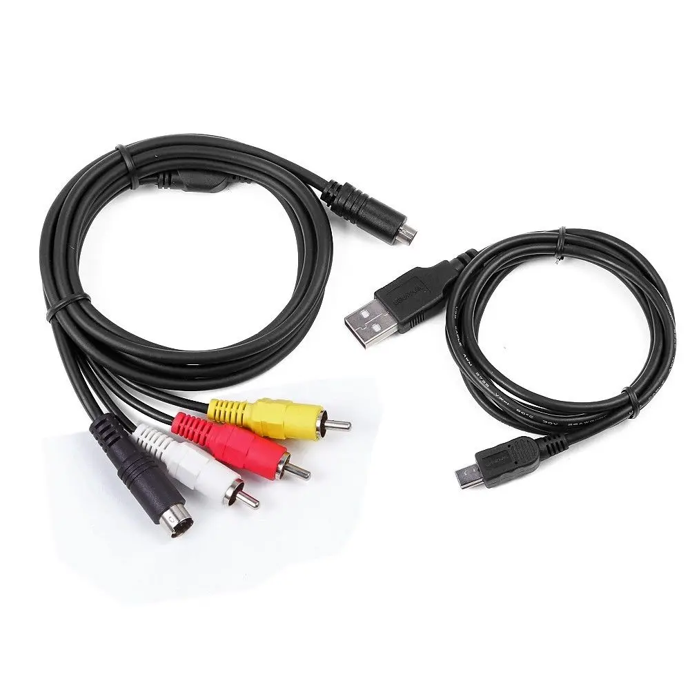 AV A/V wideo telewizyjne + synchronizacja danych USB kabel do SONY DCR-SR37/e DCR-SR46/e DCR-SR47/e