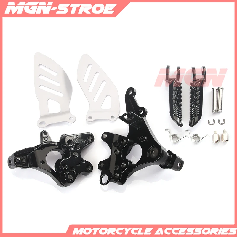 

Front Footpegs Foot Pegs Footrest Pedals Bracket For GSXR1000 GSX-R1000 GSX1000R K9 2009 2010 2011 2012 2013 2014 2015