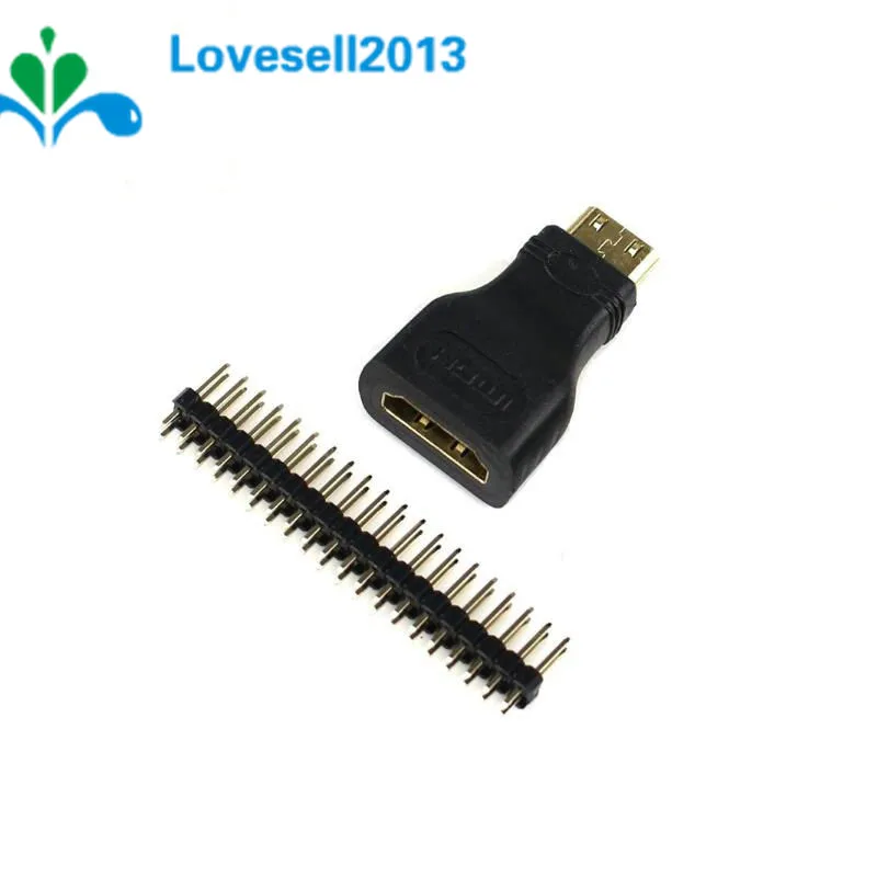 3 in 1 Raspberry Pi Zero Adapter Kit Mini HDMI to HDMI Adapter + Micro USB to USB Cable+ GPIO Header for Raspberry Pi Zero W 1.3