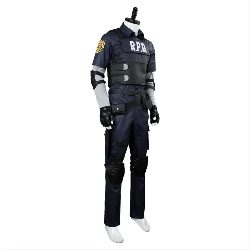 Game Leon Scott Kennedy Cosplay Costume Jacket Pants Full Set Fantasia Clothes Outfit Halloween Carnival Roleplay Disguise Suit