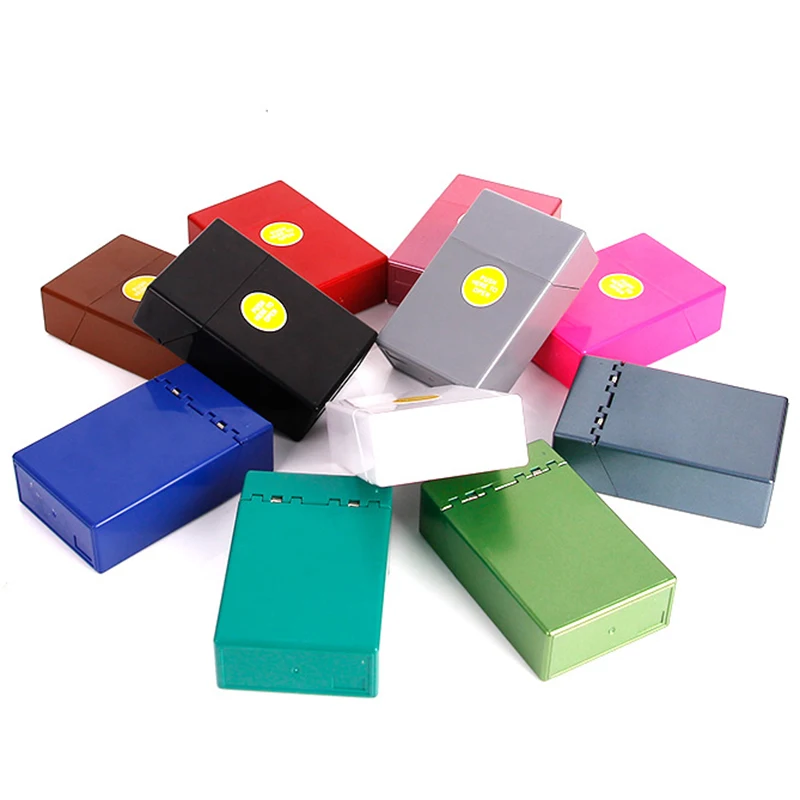 JX-LCLYL Portable Plastic Cigar Smoke Cigarette Box Holder Pocket Tobacco Storage Case