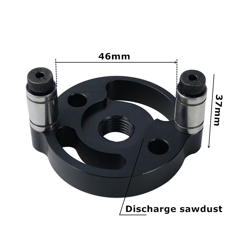6/8/10mm Verticale Tasca Foro Jig Autocentrante Dowelling Giga Foro Puncher Locator Guida della Fresa Per la lavorazione del legno Strumenti di Carpenteria