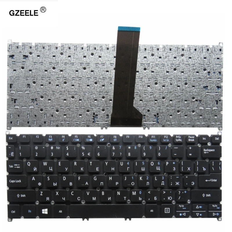 

Русская клавиатура GZEELE для Acer Travelmate B116-M, B116-MP, P236-M, P238-M, черная, без рамки