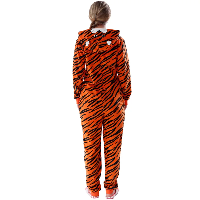 Plus Size Fleece Tiger Pyjamas Women Stitch Onesie Animal Costumes Jumpsuits Couple Coverall Pajamas Onesie For Adult Kingurumi