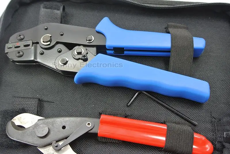 Crimping Tool Set/kit SN-02C with cable cutter,crimping plier& replaceable crimping die sets/jaws,terminal hand tools,crimpers