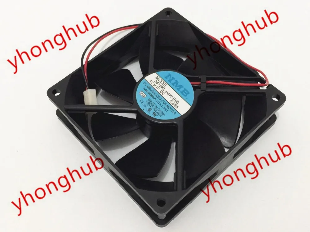 

NMB-MAT 3610KL-04W-B60 PS2 DC 12V 0.56A 2-Wire 92X92X25mm Server Cooling Fan