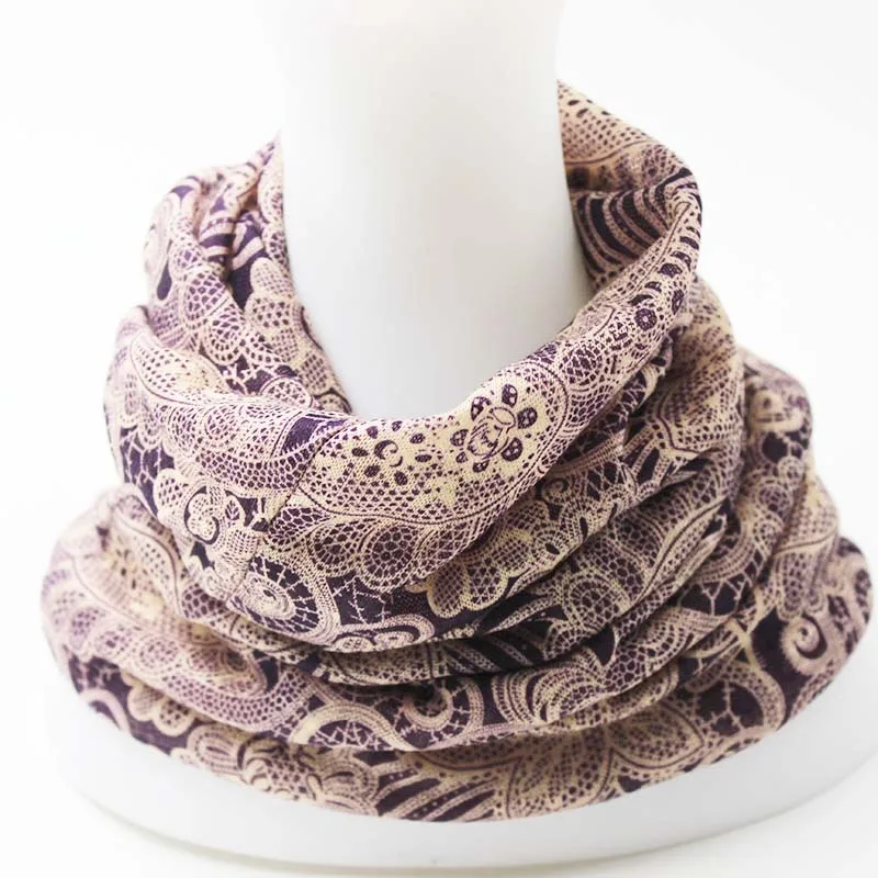 New Casual Adult Women Hat Polyester Floral Autumn Cap Scarf Ladies Fashion Beanies Design Skullies For Women\'s Hats
