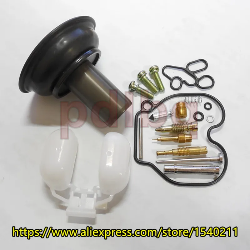 20MM plunger WH100T PD20J carburetor repair kit Kit for 100CC scooter(most complete repair kit configuration)