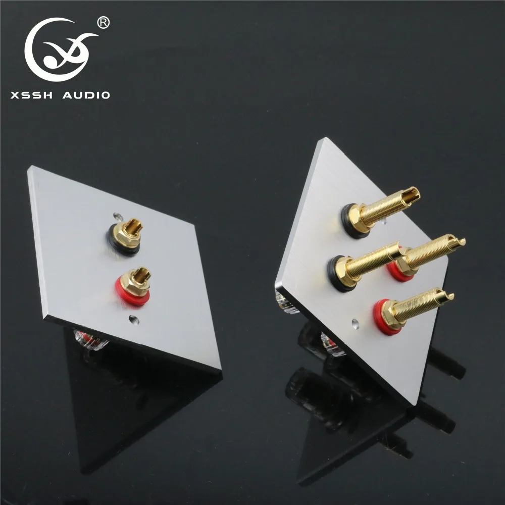 Lautsprecheranschluss XSSH 1 Set Audio Hi-End Vergoldete Verstärker-Buchsen Lange und Kurze Version Inklusive Anschlussklemme und Plattenbuchse – Detail 5