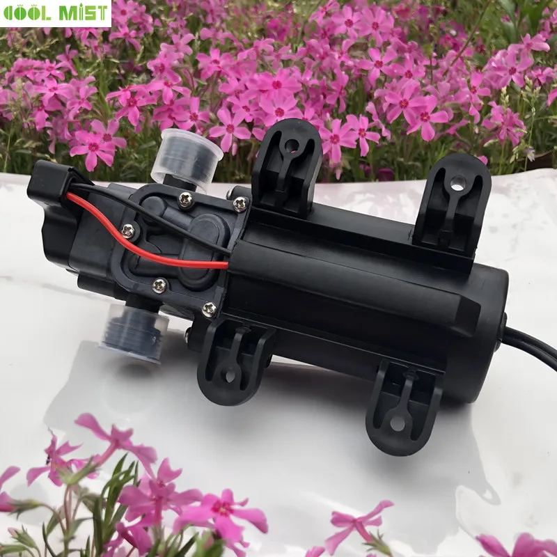 S041  DC 12V Medium Pressure Misting Pump 0.8Mpa Booster Diaphragm Water Sprayer Pump Garden Misting Product