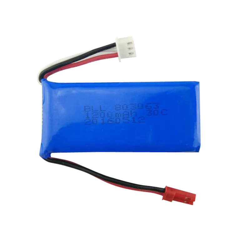 Lipo Battery 7.4v 1200mAh 2S 30C JST For RC MJX X101 V666  Tarantula X6  H6 YiZhan Helicopter Qudcopter Truck Drone Bateria Lipo