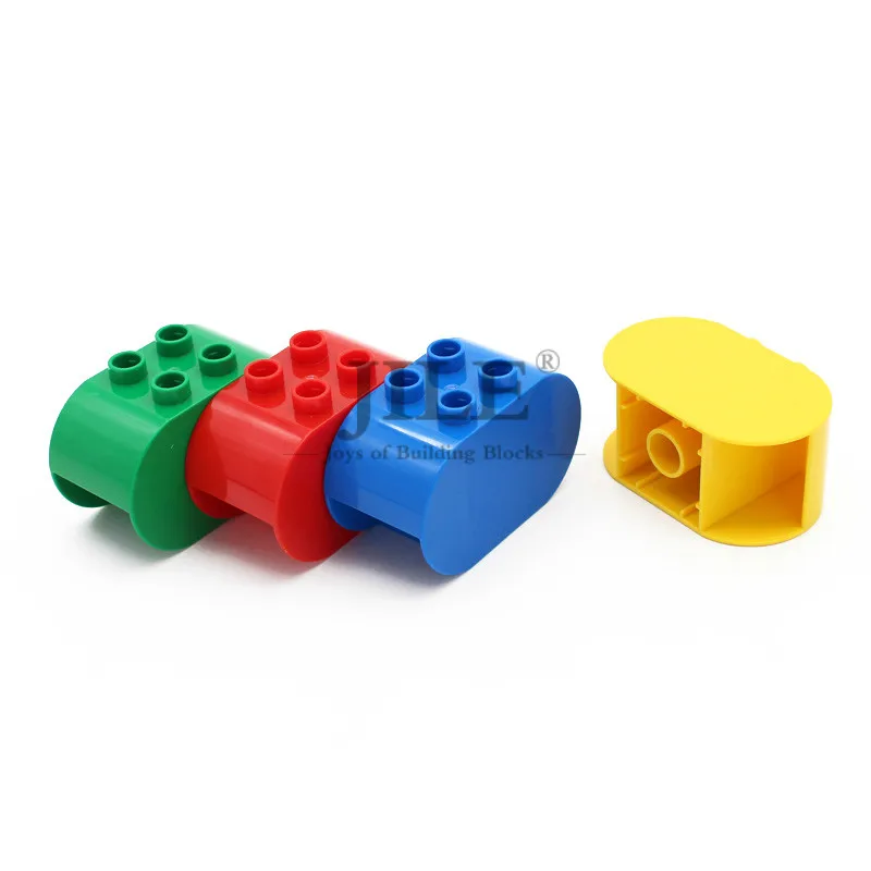 

Big Size Building Blocks Brick 2x4x2 Rounded Ends 4198 Ellipse Creative Large Particles Compatible Accessories Children Toy