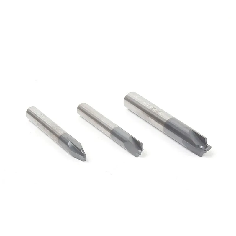 Carbide steel chamfer mill countersink 1pcs R1.5 R2 R2.5 R3 R4 R5 50L 60L 75L HRC55 4flutes inside concave Radius end mil