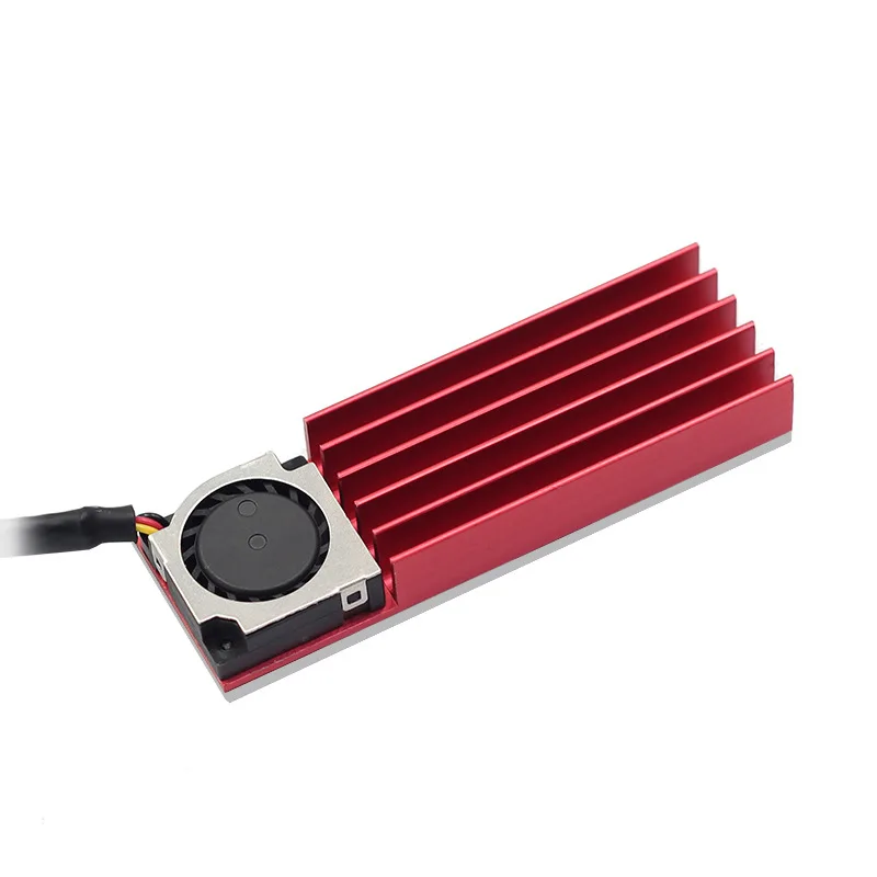 BTBcoin Fan NVME NGFF M.2 Heatsink 2280 SSD Metal Sheet Thermal Conductivity Silicon Wafer Cooling Fan Heatsink