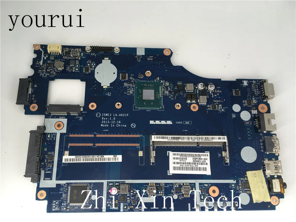 

yourui For ACER Aspire E1-510 Laptop Motherboard W/ N2920U NBC3A11001 NB.C3A11.001 Z5WE3 LA-A621P DDR3 100% Fully Tested