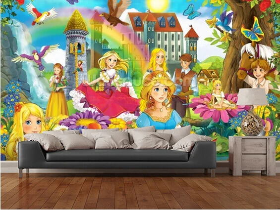 Custom children's wallpaper,The Fairy Tales,3D cartoon photos for children's bedroom boy girl room wall waterproof wallpaper