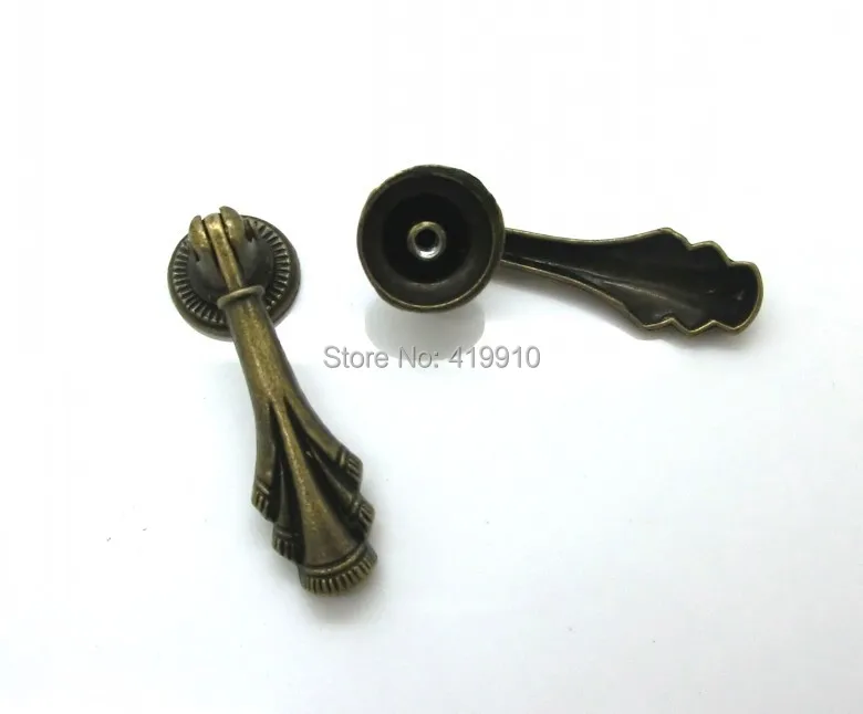 

Free Shipping-10 Pcs Antique Bronze Handles & Knobs handshandle Home Furniture 5.3cmx1.5cm J1842