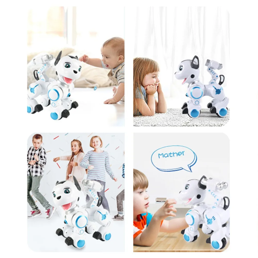 Kind Rc Speelgoed Elektronische Vroege Educatief Hond Intelligente Rc Smart Robot Hond Speelgoed Met Dansen Knipogen Voor Kid Verjaardag gift